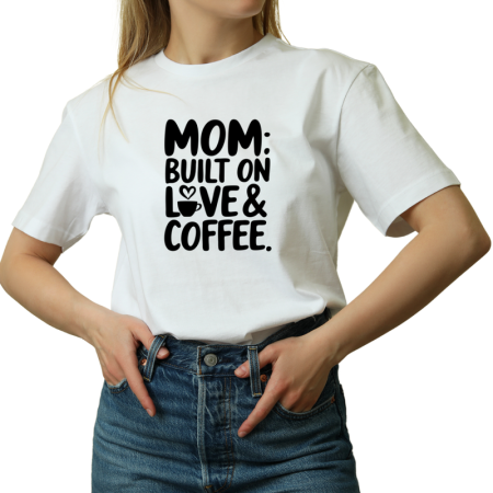 Tricouri Personalizate - Tricou Femei, inima familiei - mama, negru
