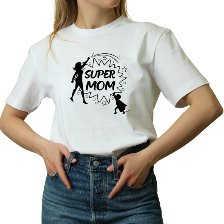 Tricouri Personalizate - Tricou Femei, simbolul iubirii materne, negru