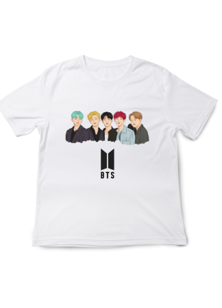 Tricouri Copii - Tricou fete BTS Pop Music, alb, 9-10 ani
