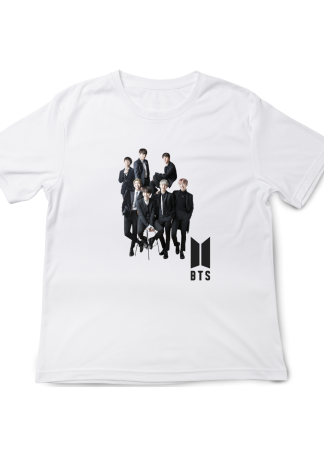 Tricouri Copii - Tricou fete BTS Pop Music, alb, 9-10 ani