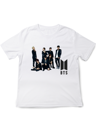Tricouri Copii - Tricou fete BTS Pop Music, alb, 9-10 ani
