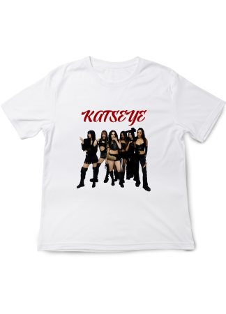 Tricouri Copii - Tricou fete KATSEYE Pop Music, alb, 7-8 ani