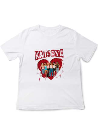 Tricouri Copii - Tricou fete KATSEYE Pop Music, alb, 7-8 ani