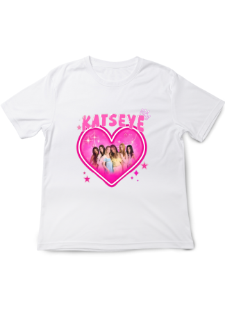 Tricouri Copii - Tricou fete KATSEYE Pop Music, alb, 7-8 ani