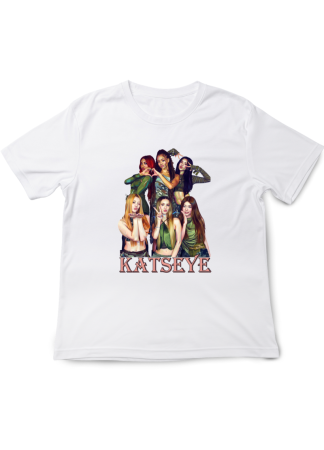 Tricouri Copii - Tricou fete KATSEYE Pop Music, alb, 7-8 ani