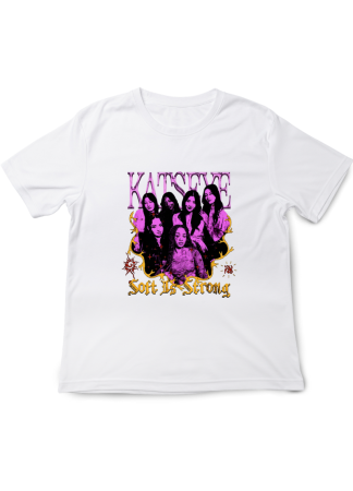 Tricouri Copii - Tricou fete KATSEYE Pop Music, alb, 7-8 ani