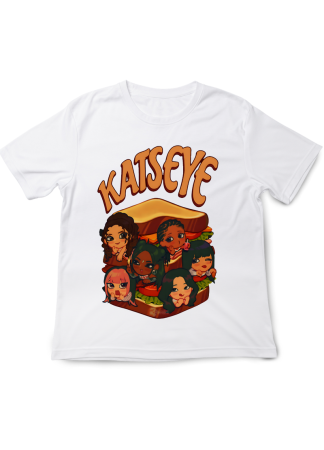 Tricouri Copii - Tricou fete KATSEYE Pop Music, alb, 9-10 ani