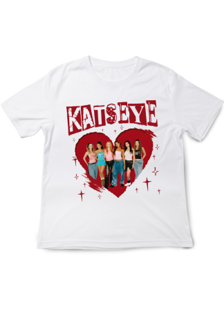 Tricouri Copii - Tricou fete KATSEYE Pop Music, alb, 9-10 ani