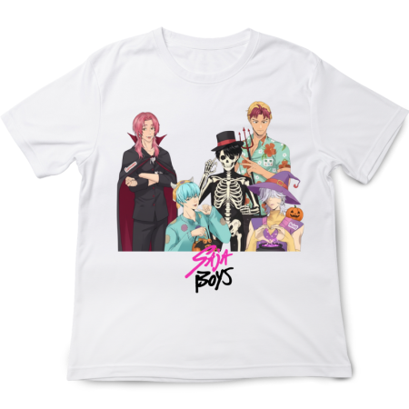 Tricouri Copii - Tricou Halloween Saja Boys K Pop Music alb 