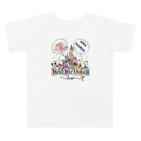 Tricouri Copii - Tricou personalizat aniversare copii, Mickey/Minnie Disney, pentru Ana Maria, 1-2 ani
