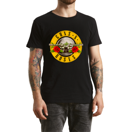 Tricouri Personalizate - Tricou personalizat barbati Guns N' Roses, negru