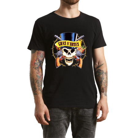 Tricouri Personalizate - Tricou personalizat barbati, Guns N' Roses, negru