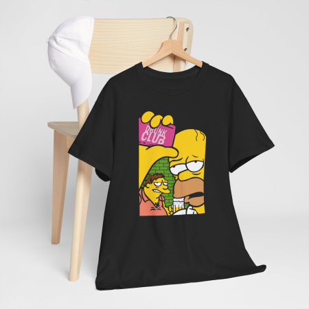 Tricou personalizat barbati, negru, tematica The Simpsons 2 (desene animate vintage) [1]