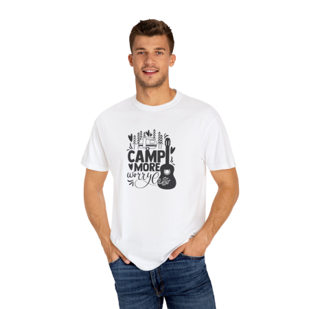 Tricouri Personalizate - Tricou personalizat Camping Lover, pentru iubitorii de natura, barbati, alb
