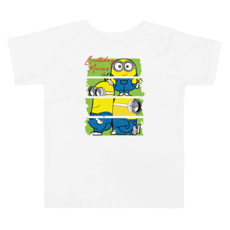 Tricouri Copii - Tricou personalizat copii, 3-4 ani, alb, tematica Cartoons Minions