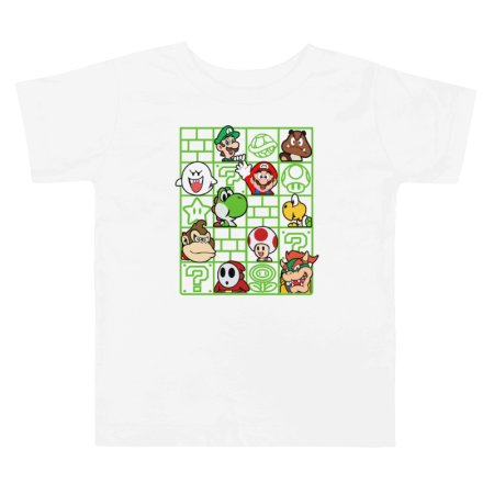 Tricouri Copii - Tricou personalizat copii, 3-4 ani, alb, tematica Cartoons Super Mario