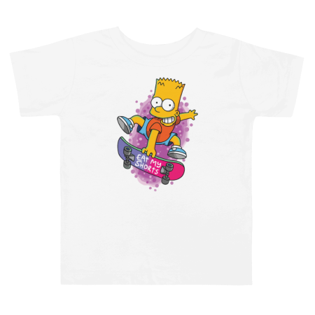 Tricouri Copii - Tricou personalizat copii, 3-4 ani, alb, tematica Cartoons The Simpsons