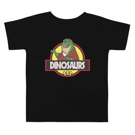 Tricouri Copii - Tricou personalizat copii, 3-4 ani, negru, tematica Cartoons Dinosauri