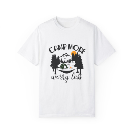 Tricou personalizat Happy Camper, barbati, alb [1]