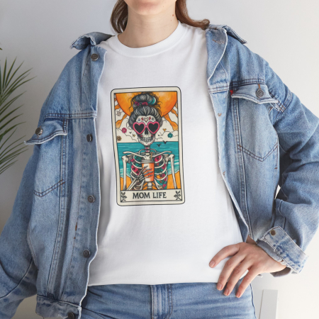 Tricou personalizat Mom Life, pentru proaspete mamici, alb [1]