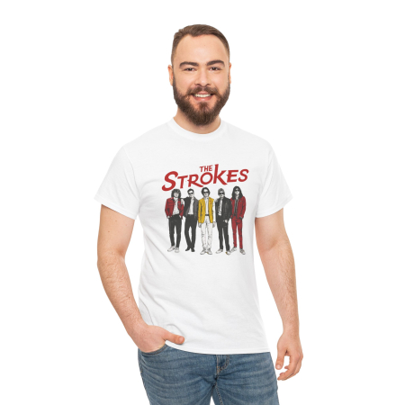 Tricouri Personalizate - Tricou personalizat Music, alb, The Strokes