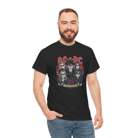Tricouri Personalizate - Tricou personalizat Music, negru, AC/DC, pasionatii de muzica