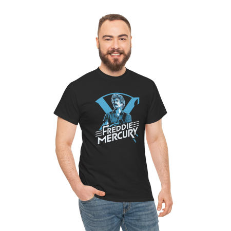 Tricouri Personalizate - Tricou personalizat Music, negru, Freddie Mercury pasionatii de muzica