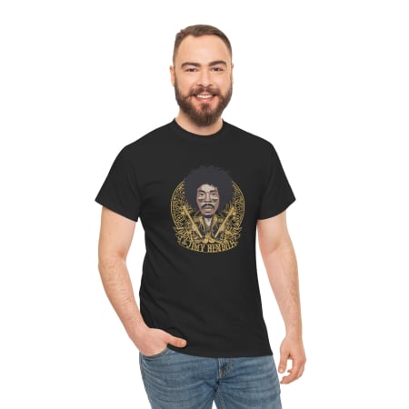 Tricouri Personalizate - Tricou personalizat Music, negru, Jimi Hendrix 2, pasionatii de muzica