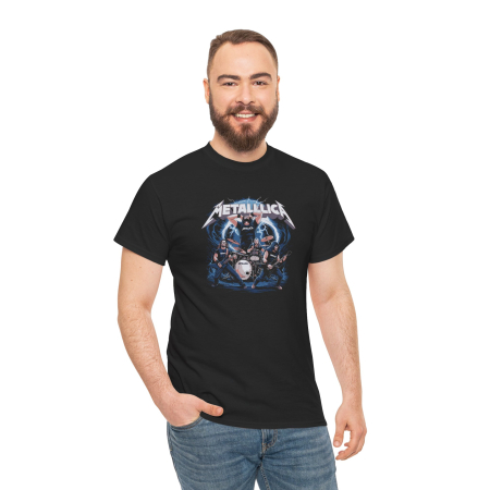 Tricouri Personalizate - Tricou personalizat Music, negru, Metallica, pasionatii de muzica