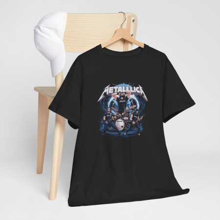 Tricou personalizat Music, negru, Metallica, pasionatii de muzica [1]