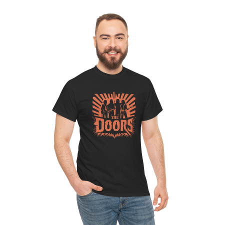 Tricouri Personalizate - Tricou personalizat Music, negru, The Doors, pasionatii de muzica