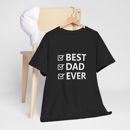 Tricou personalizat pentru tatici, cu mesajul, Cel mai tare tata, negru [1]