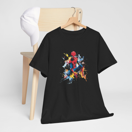 Tricou personalizat Super Eroi Marvel, Spider Man, negru [1]