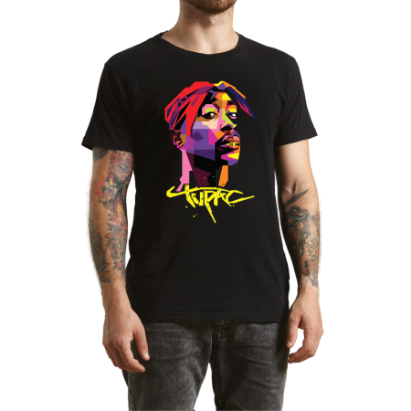 Tricouri Personalizate - Tricou personalizat Tupac, negru