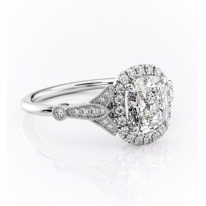 Inel de logodnă Citrina din aur Alb 14kt cu moissanite tăietură asscher – Halo rafinată pentru profil mediu | Personalizează și configurează gratuit online [1]