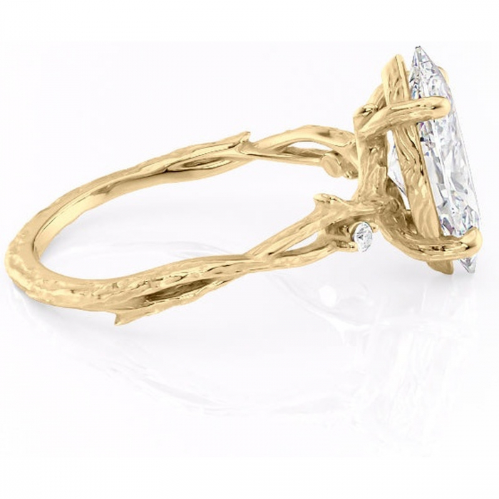 Inel de logodnă Meliora din aur Galben 14kt cu moissanite tăietură marquise – Solitar rafinată pentru profil mediu | Personalizează și configurează gratuit online [2]