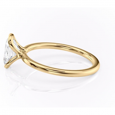 Inel de logodnă Alouette din aur Galben 14kt cu moissanite tăietură asscher – Solitar rafinată pentru profil mediu | Personalizează și configurează gratuit online [5]