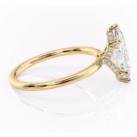 Inel de logodnă Amethyst din aur Galben 14kt cu moissanite tăietură marquise – Solitar rafinată pentru profil înalt | Personalizează și configurează gratuit online [1]
