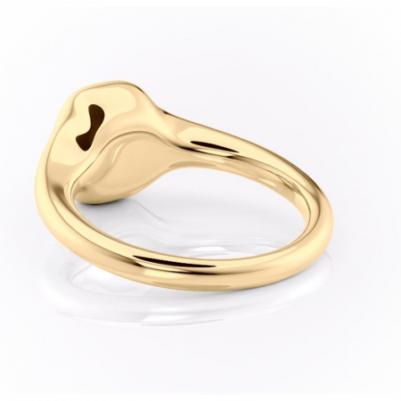 Inel de logodnă Avenelle din aur Galben 14kt cu moissanite tăietură radiantă – Montură închisă rafinată pentru solitar | Personalizează și configurează gratuit online [3]