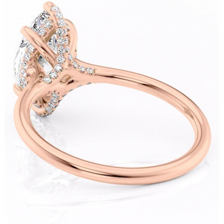 Inel de logodnă Kaia din aur Rose 18kt cu moissanite tăietură marquise – Solitar rafinată pentru profil mediu | Personalizează și configurează gratuit online [3]