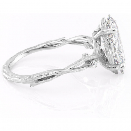 Inel de logodnă Meliora din aur Alb 14kt cu moissanite tăietură marquise – Solitar rafinată pentru profil mediu | Personalizează și configurează gratuit online [1]