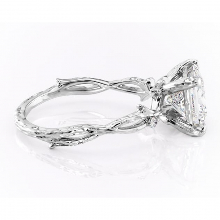 Inel de logodnă Meliora din aur Alb 14kt cu moissanite tăietură princess – Solitar rafinată pentru profil mediu | Personalizează și configurează gratuit online [1]