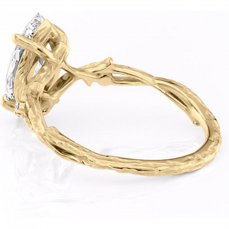 Inel de logodnă Meliora din aur Galben 14kt cu moissanite tăietură marquise – Solitar rafinată pentru profil mediu | Personalizează și configurează gratuit online [4]