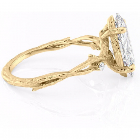 Inel de logodnă Meliora din aur Galben 14kt cu moissanite tăietură marquise – Solitar rafinată pentru profil mediu | Personalizează și configurează gratuit online [1]