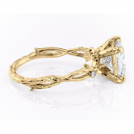 Inel de logodnă Meliora din aur Galben 14kt cu moissanite tăietură princess – Solitar rafinată pentru profil mediu | Personalizează și configurează gratuit online [1]