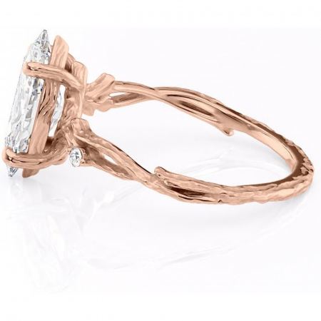 Inel de logodnă Meliora din aur Rose 14kt cu moissanite tăietură marquise – Solitar rafinată pentru profil mediu | Personalizează și configurează gratuit online [5]