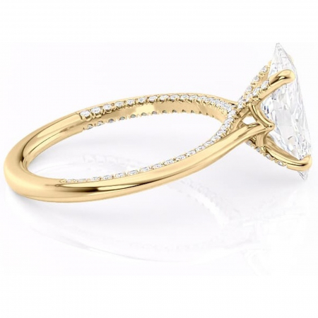 Inel de logodnă Mila din aur Galben 14kt cu moissanite tăietură marquise – Solitar rafinată pentru profil înalt | Personalizează și configurează gratuit online [1]