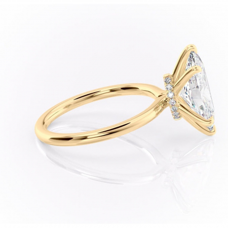 Inel de logodnă Ophelia din aur Galben 14kt cu moissanite tăietură marquise – Solitar rafinată pentru profil înalt | Personalizează și configurează gratuit online [1]