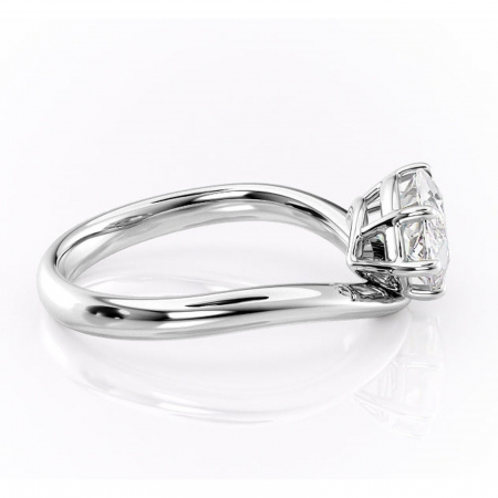 Inel de logodnă Silvara din aur Alb 14kt cu moissanite tăietură marquise – Solitar rafinată pentru profil jos | Personalizează și configurează gratuit online [1]