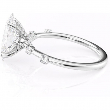 Inel de logodnă Talia din aur Alb 14kt cu moissanite tăietură marquise – Pietre laterale rafinată pentru profil înalt | Personalizează și configurează gratuit online [5]